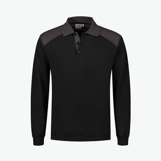Santino Tesla Polosweater - Zwart / Grijs Polosweater Santino S