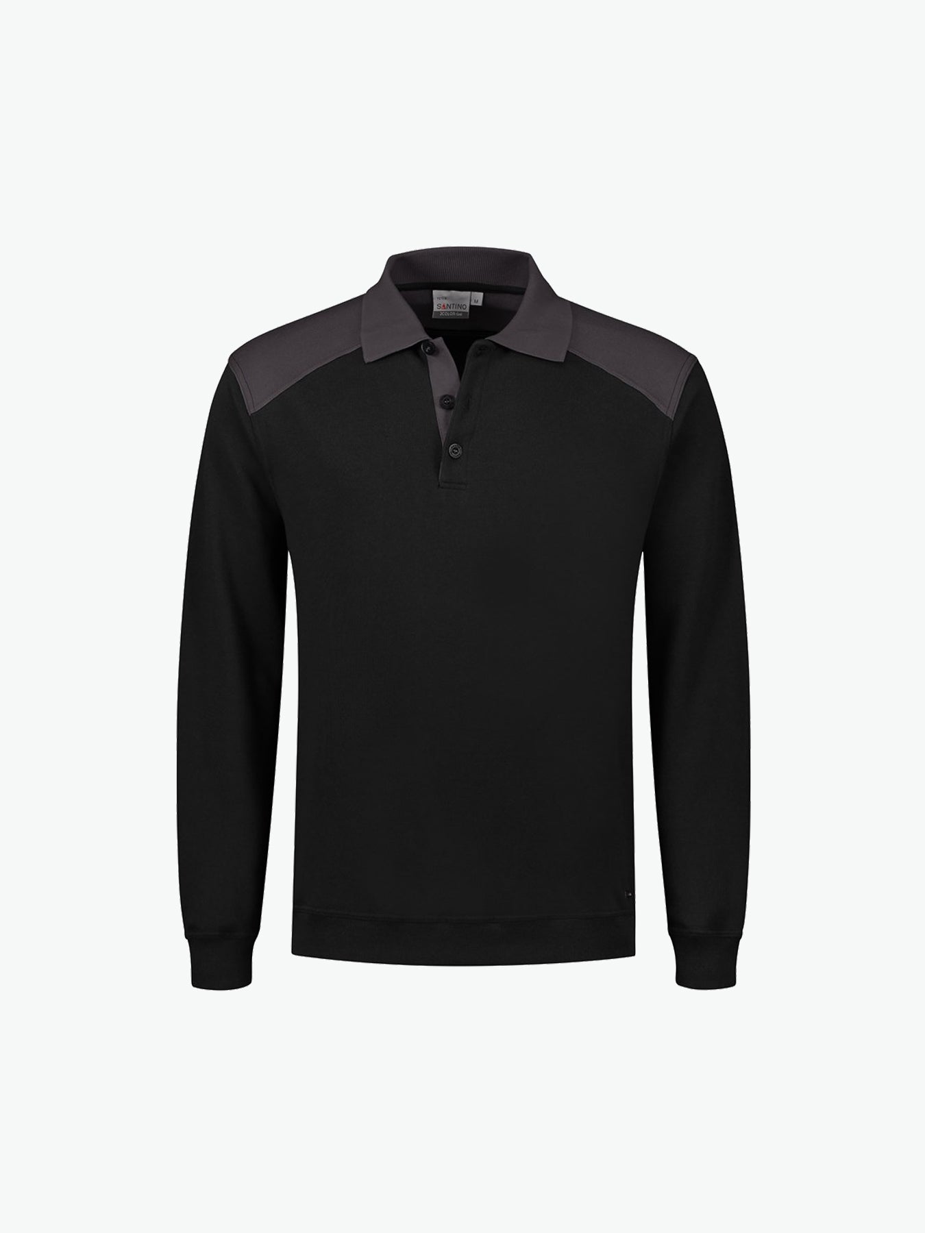 Santino Tesla Polosweater - Zwart / Grijs Polosweater Santino S