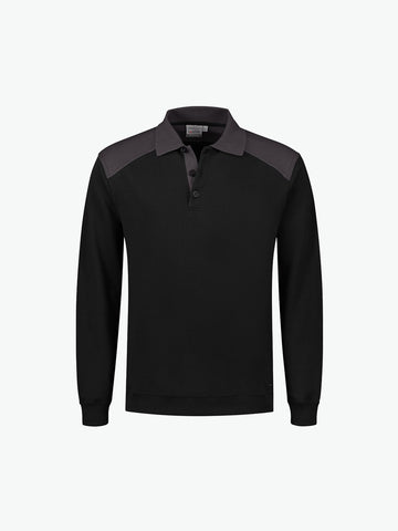 Santino Tesla Polosweater - Zwart / Grijs Polosweater Santino S