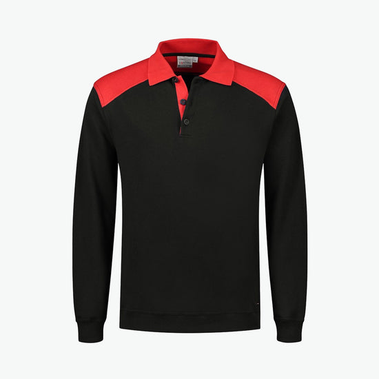 Santino Tesla Polosweater - Zwart / Rood Polosweater Santino S