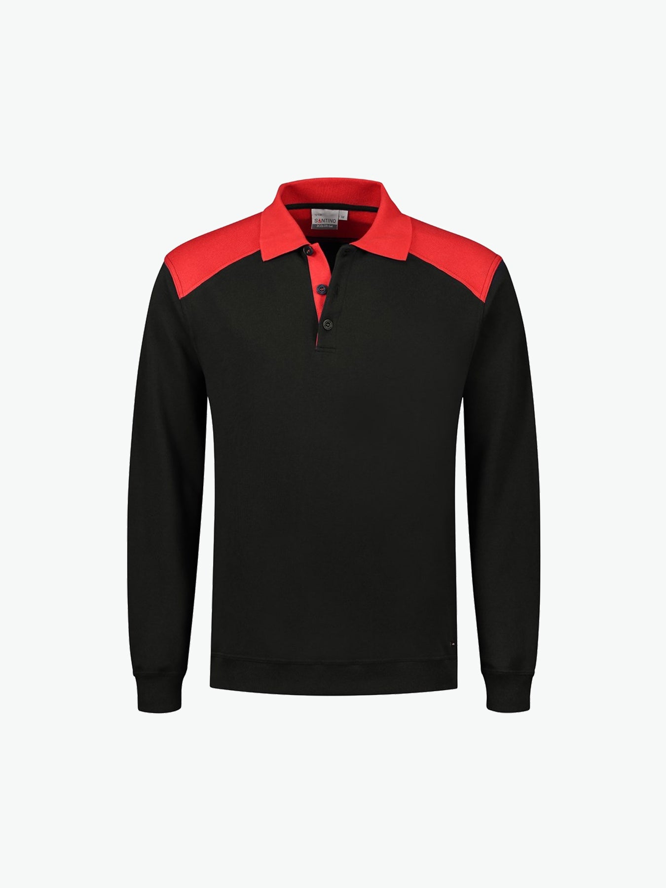Santino Tesla Polosweater - Zwart / Rood Polosweater Santino S