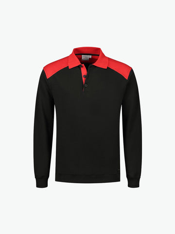 Santino Tesla Polosweater - Zwart / Rood Polosweater Santino S