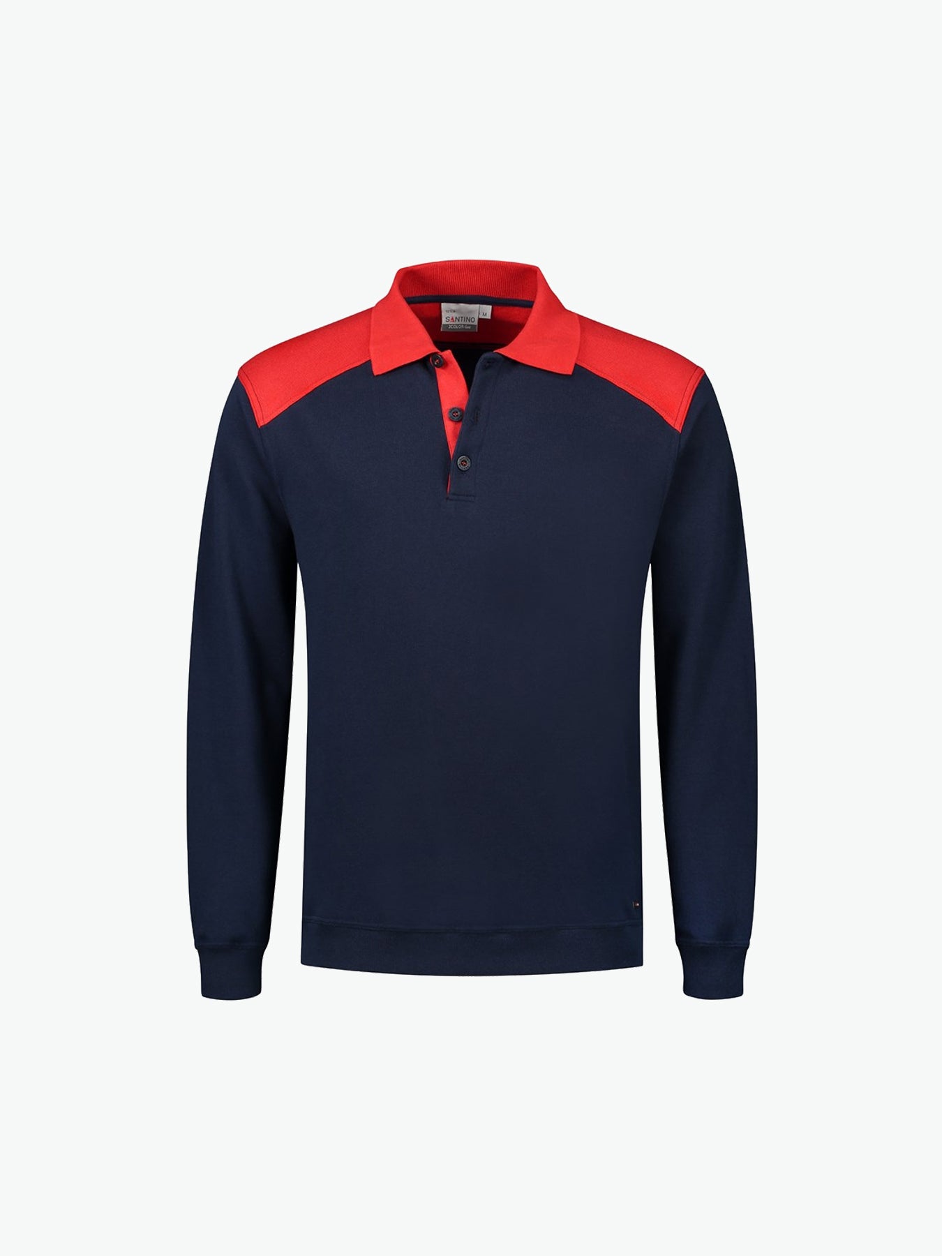 Santino Tesla Polosweater - Navy / Rood Polosweater Santino S