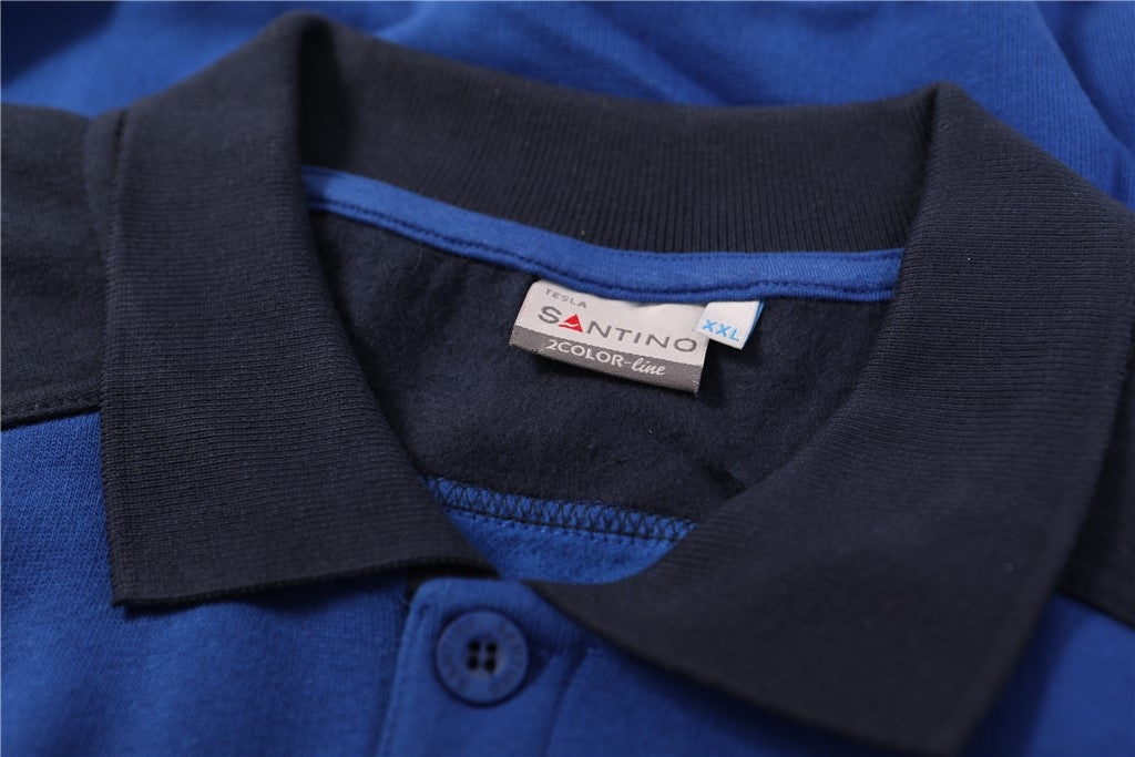 Santino Tesla Polosweater - Zwart / Grijs Polosweater Santino
