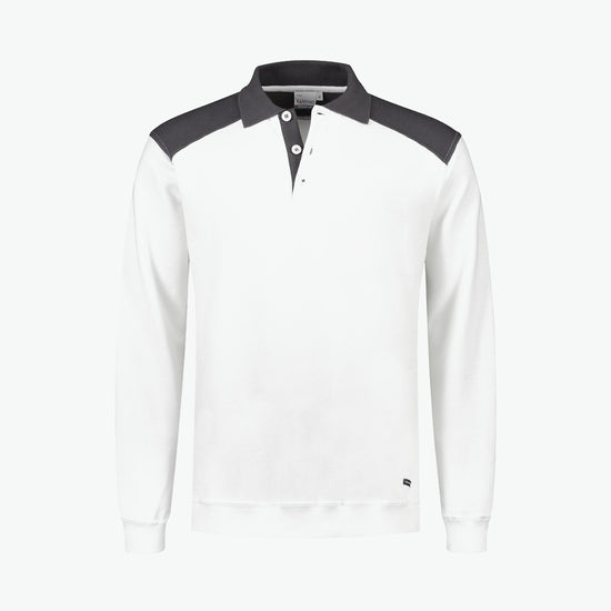 Santino Tesla Polosweater - Wit / Grijs Polosweater Santino S