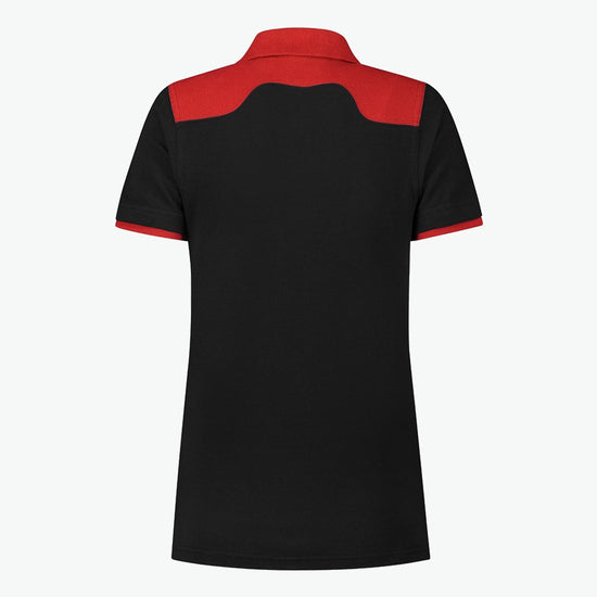 Santino Tivoli Ladies Poloshirt - Zwart / Rood Polo Dames Santino