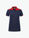 Santino Tivoli Ladies Poloshirt - Navy / Rood Polo Dames Santino XS