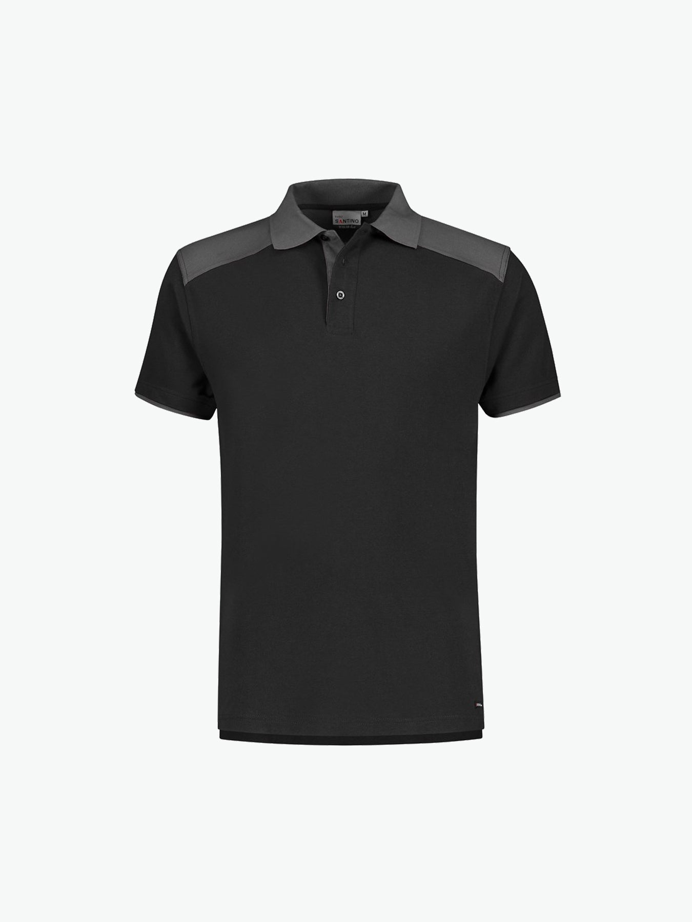 Santino Tivoli Poloshirt - Zwart / Grijs Polo Santino XS