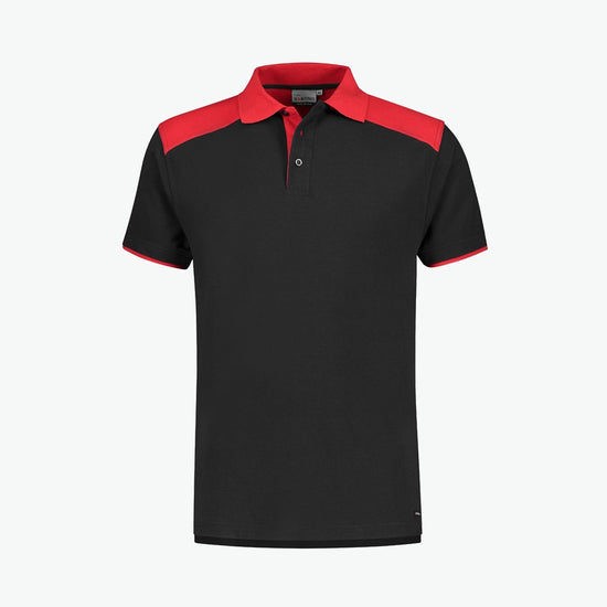 Santino Tivoli Poloshirt - Zwart / Rood Polo Santino XS