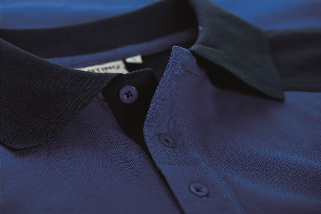 Santino Tivoli Poloshirt - Zwart / Grijs Polo Santino