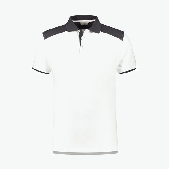 Santino Tivoli Poloshirt - Wit / Grijs Polo Santino XS
