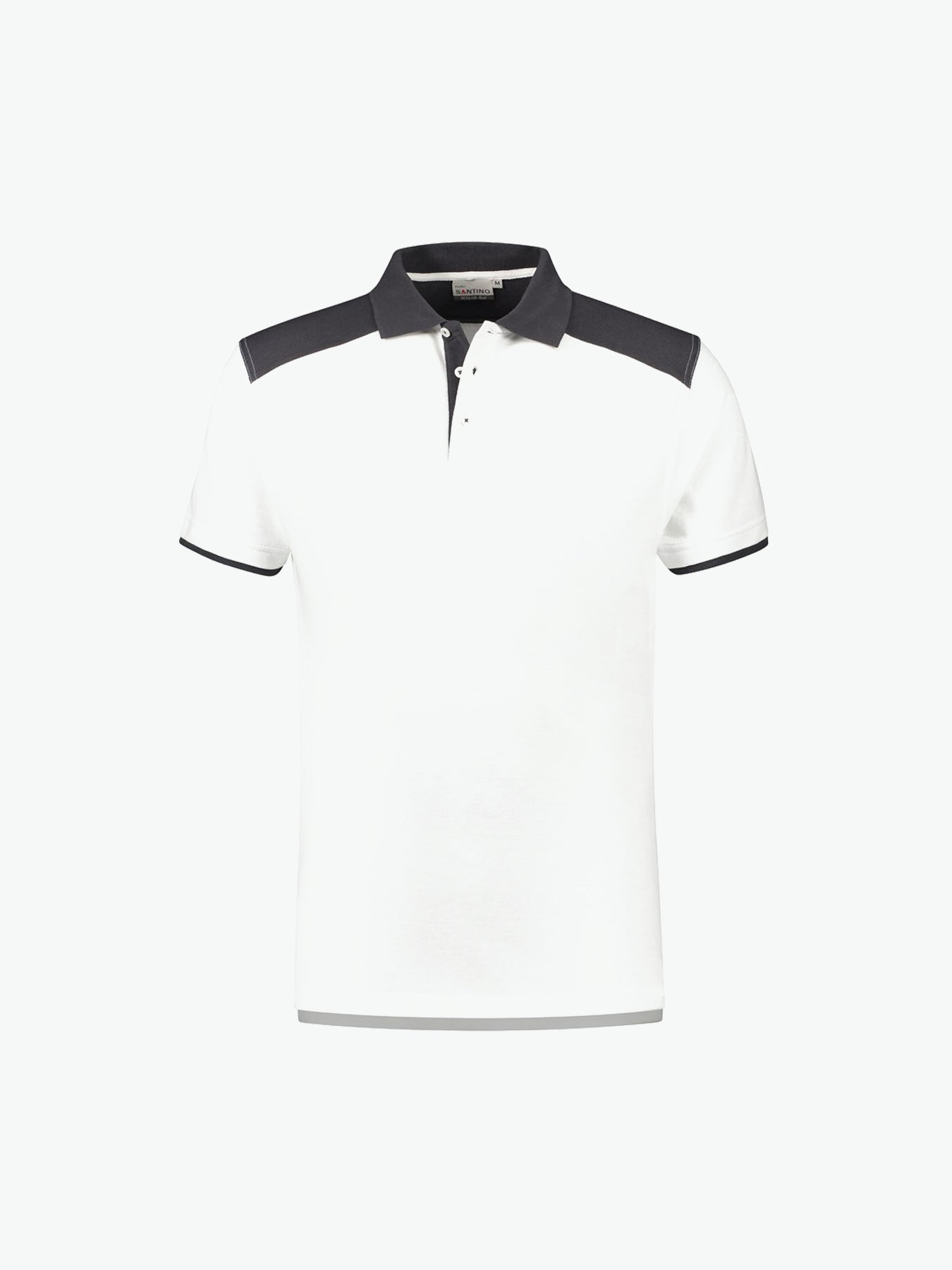 Santino Tivoli Poloshirt - Wit / Grijs Polo Santino XS