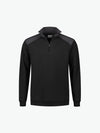 Santino Tokyo Zipsweater - Zwart / Grijs Sweater Santino S