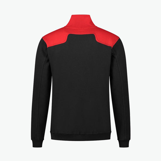 Santino Tokyo Zipsweater - Zwart / Rood Sweater Santino