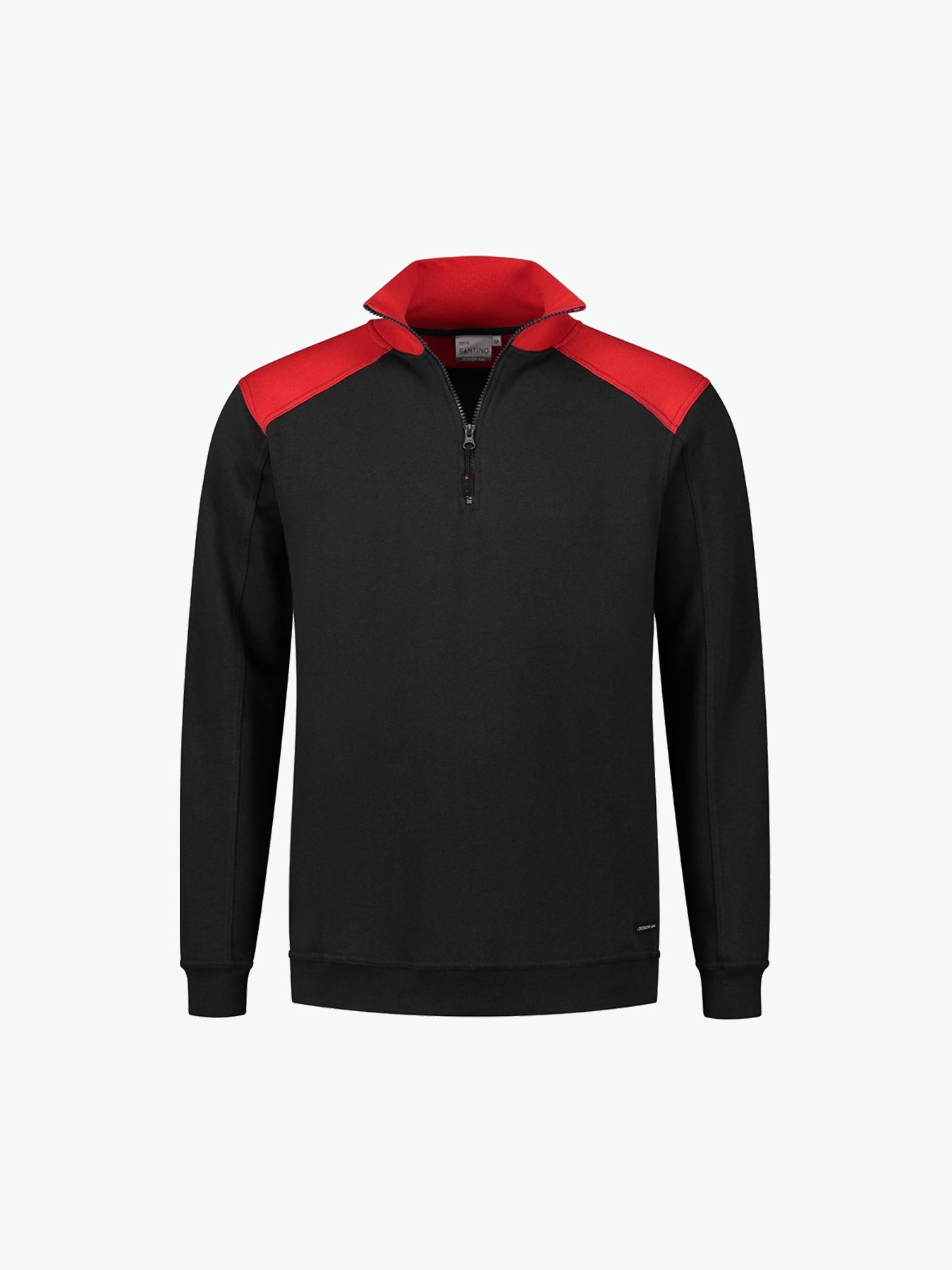 Santino Tokyo Zipsweater - Zwart / Rood Sweater Santino S