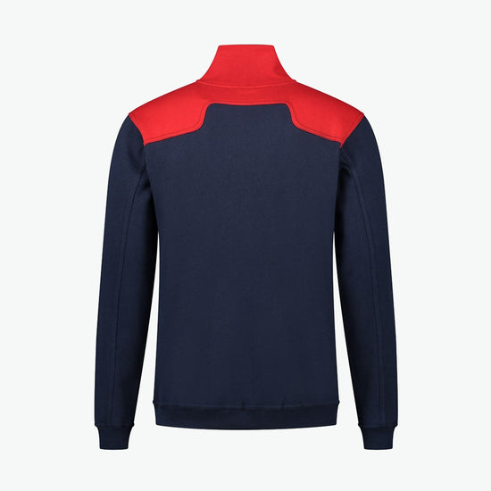 Santino Tokyo Zipsweater - Navy / Rood Sweater Santino
