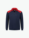 Santino Tokyo Zipsweater - Navy / Rood Sweater Santino S