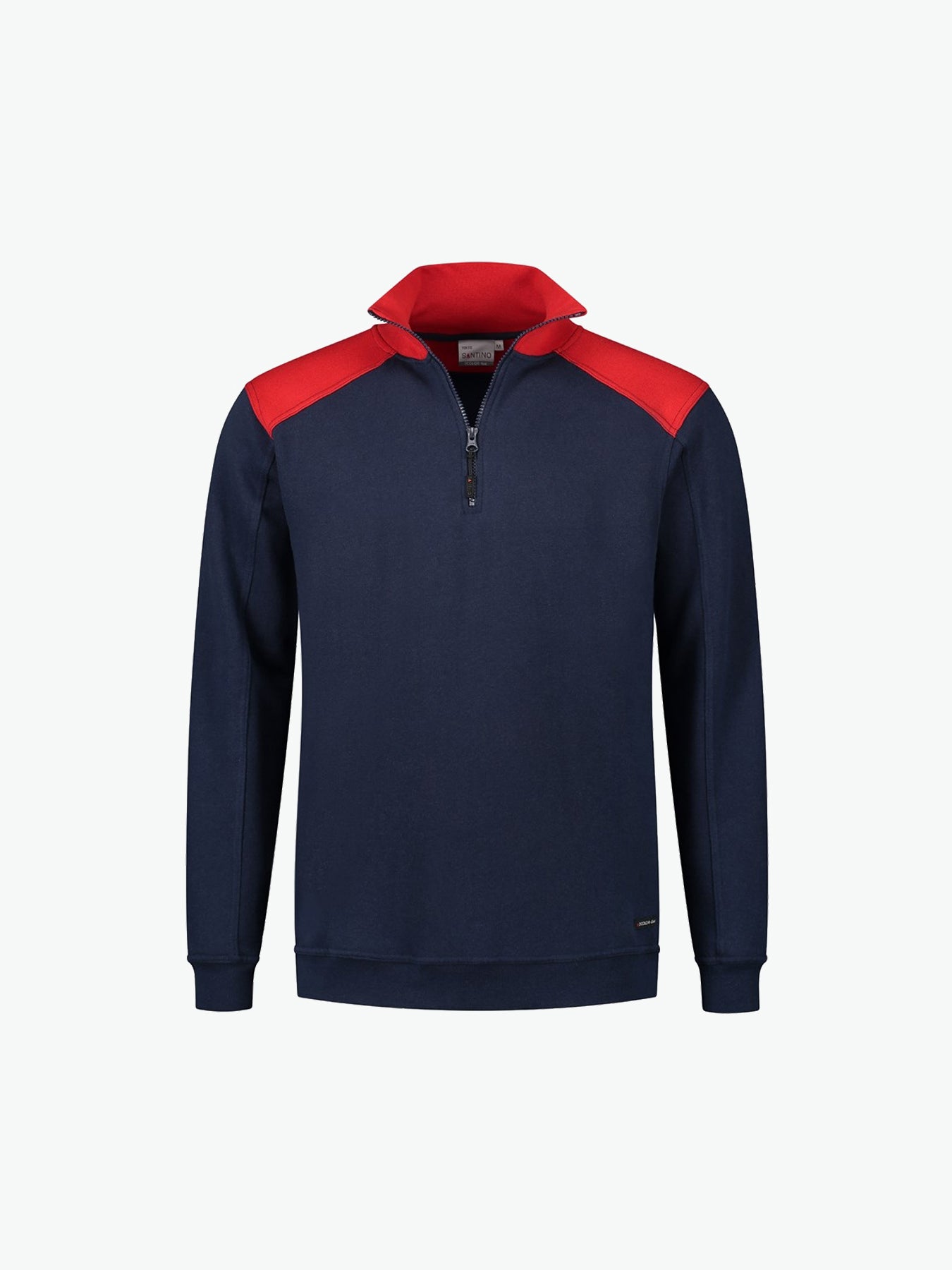 Santino Tokyo Zipsweater - Navy / Rood Sweater Santino S