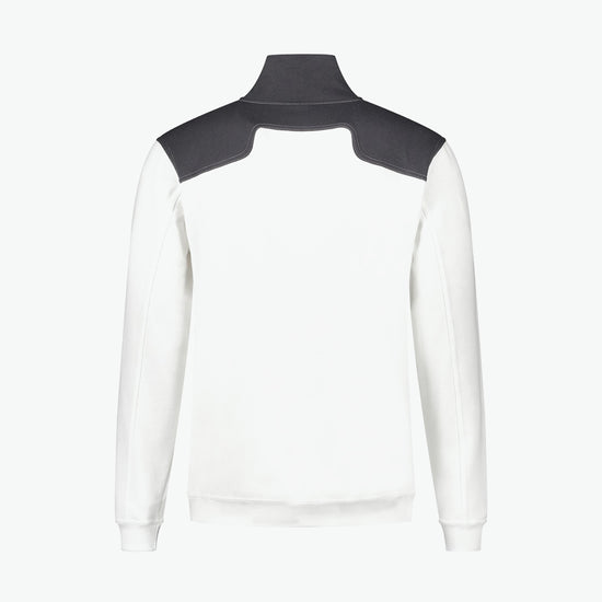 Santino Tokyo Zipsweater - Wit / Grijs Sweater Santino