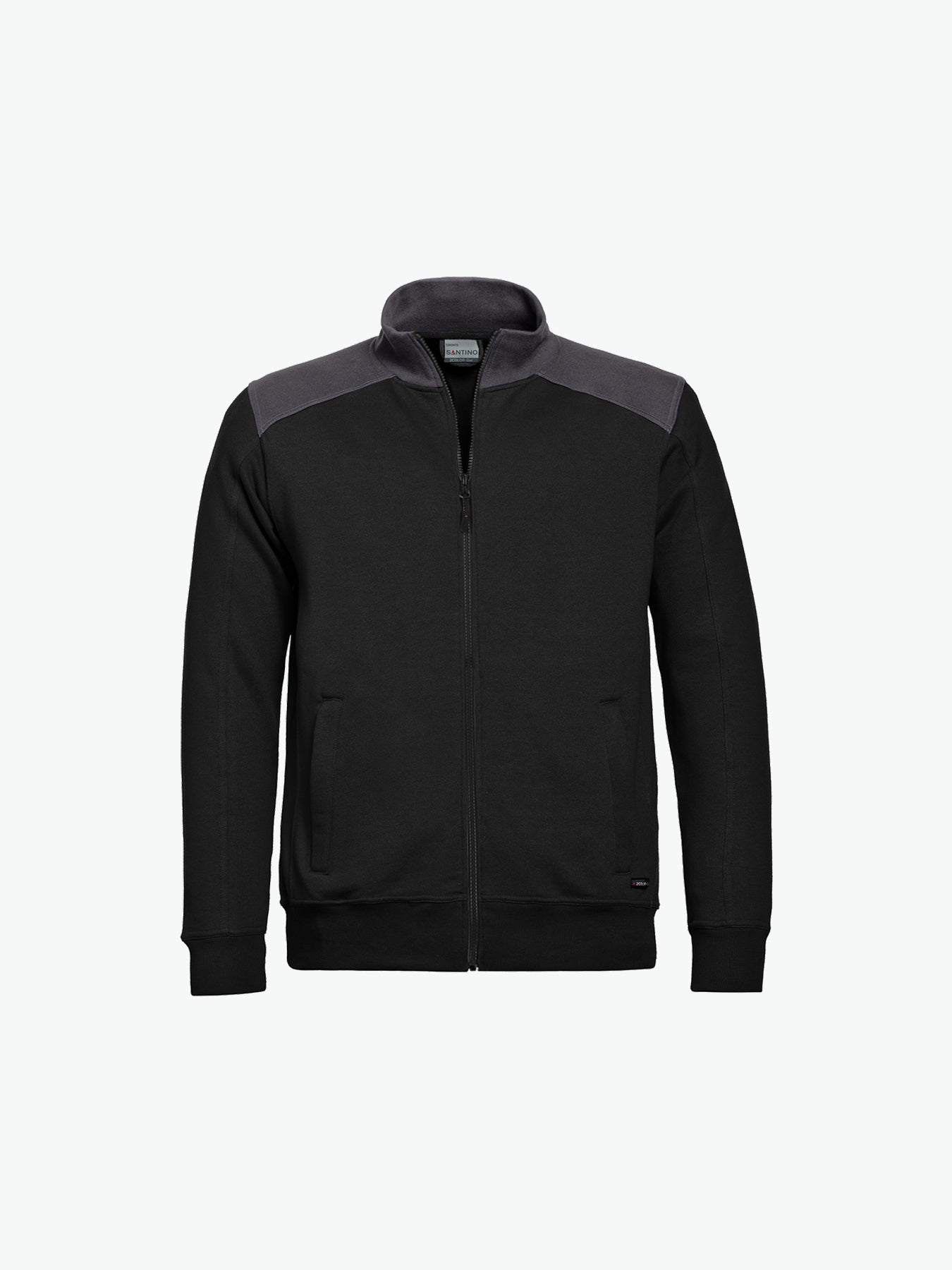 Santino Toronto Sweatvest - Zwart / Grijs Sweater Santino S