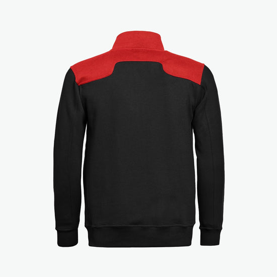 Santino Toronto Sweatvest - Zwart / Rood Sweater Santino