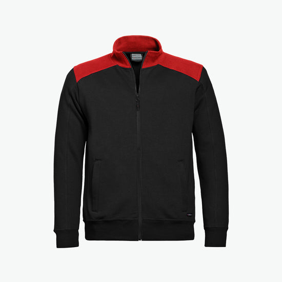 Santino Toronto Sweatvest - Zwart / Rood Sweater Santino S