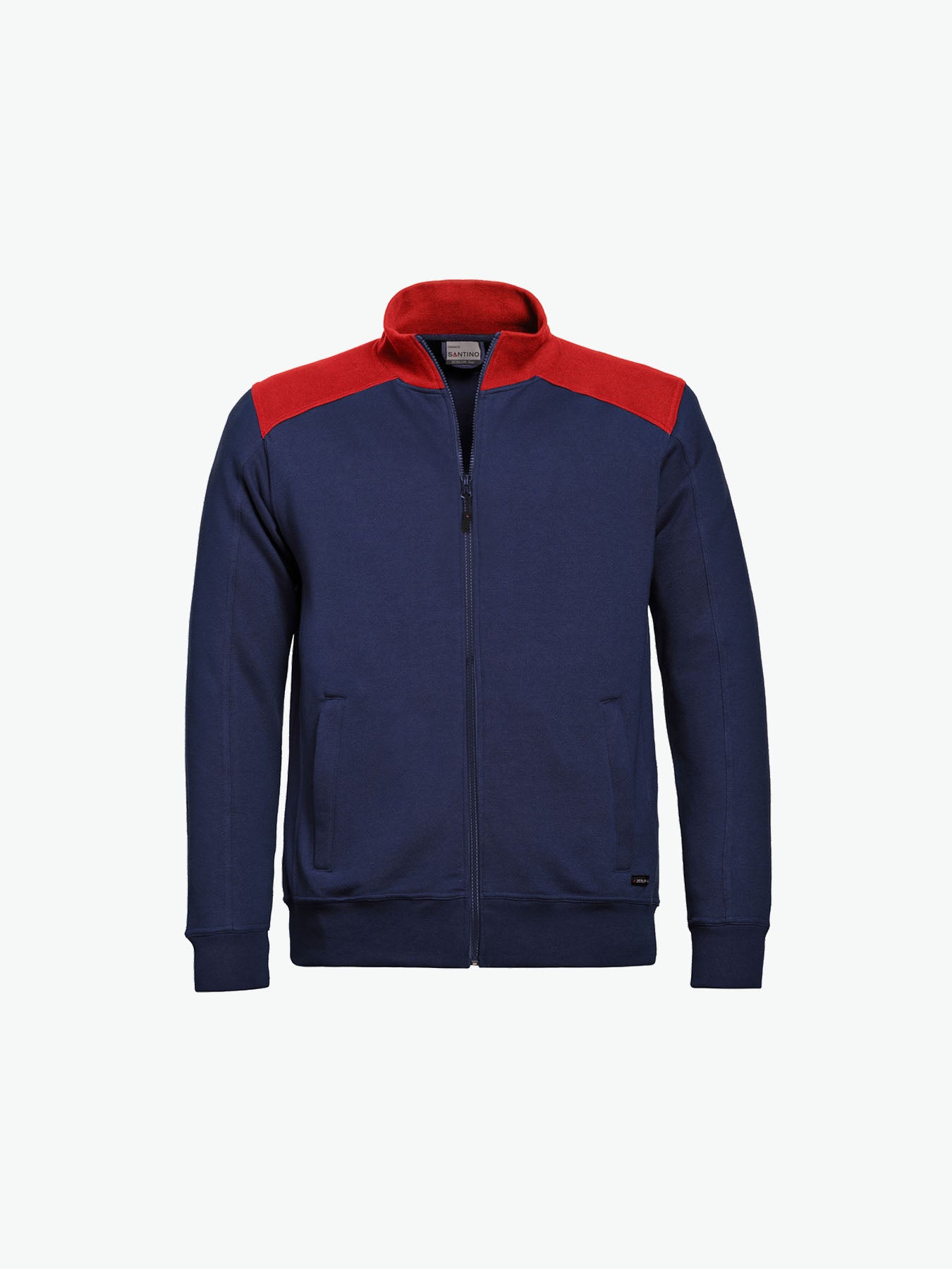 Santino Toronto Sweatvest - Navy / Rood Vest Santino S
