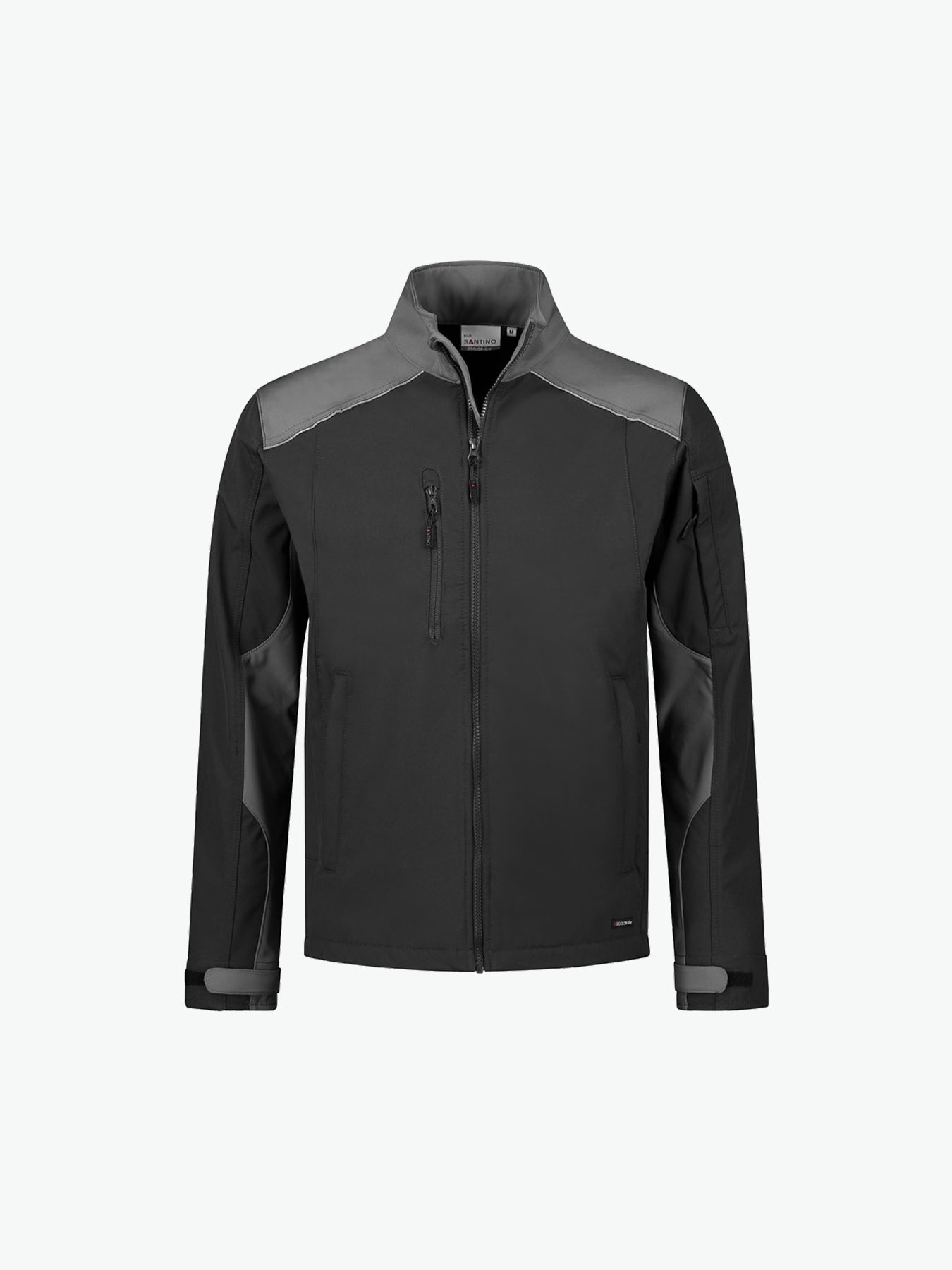 Santino Tour Softshell Jacket - Zwart / Grijs Softshell Jas Santino S