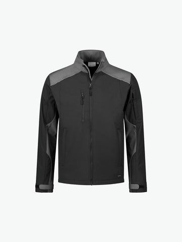 Santino Tour Softshell Jacket - Zwart / Grijs Softshell Jas Santino S