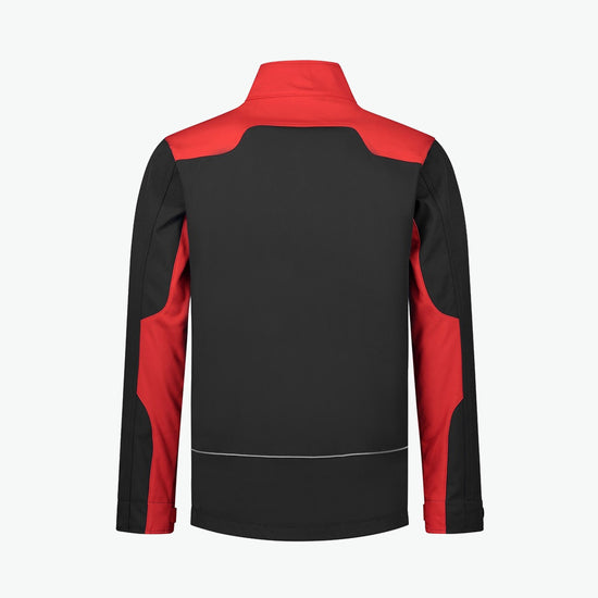 Santino Tour Softshell Jacket - Zwart / Rood Softshell Jas Santino
