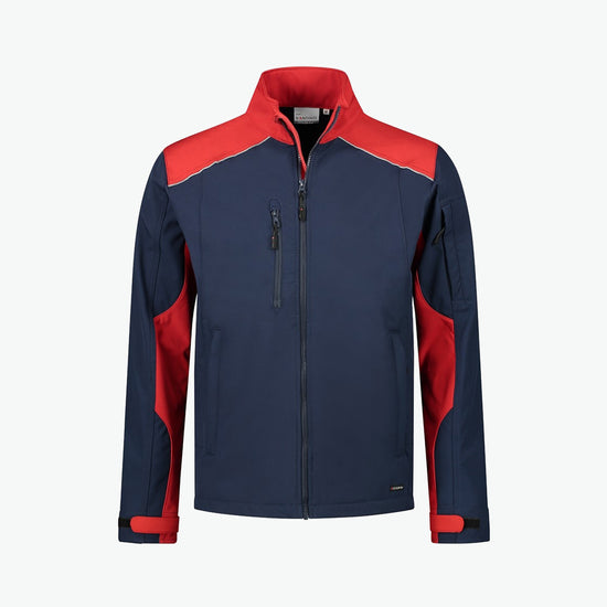 Santino Tour Softshell Jacket - Navy / Rood Softshell Jas Santino S