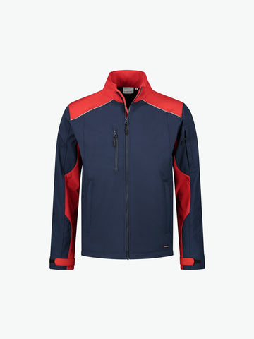 Santino Tour Softshell Jacket - Navy / Rood Softshell Jas Santino S