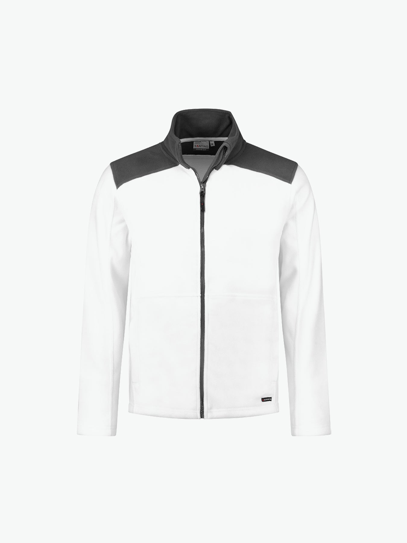 Santino Trento Fleecejack - Wit / Grijs Fleece Jas Santino S