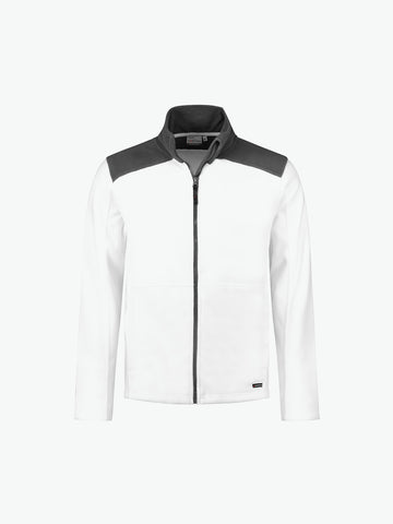 Santino Trento Fleecejack - Wit / Grijs Fleece Jas Santino S