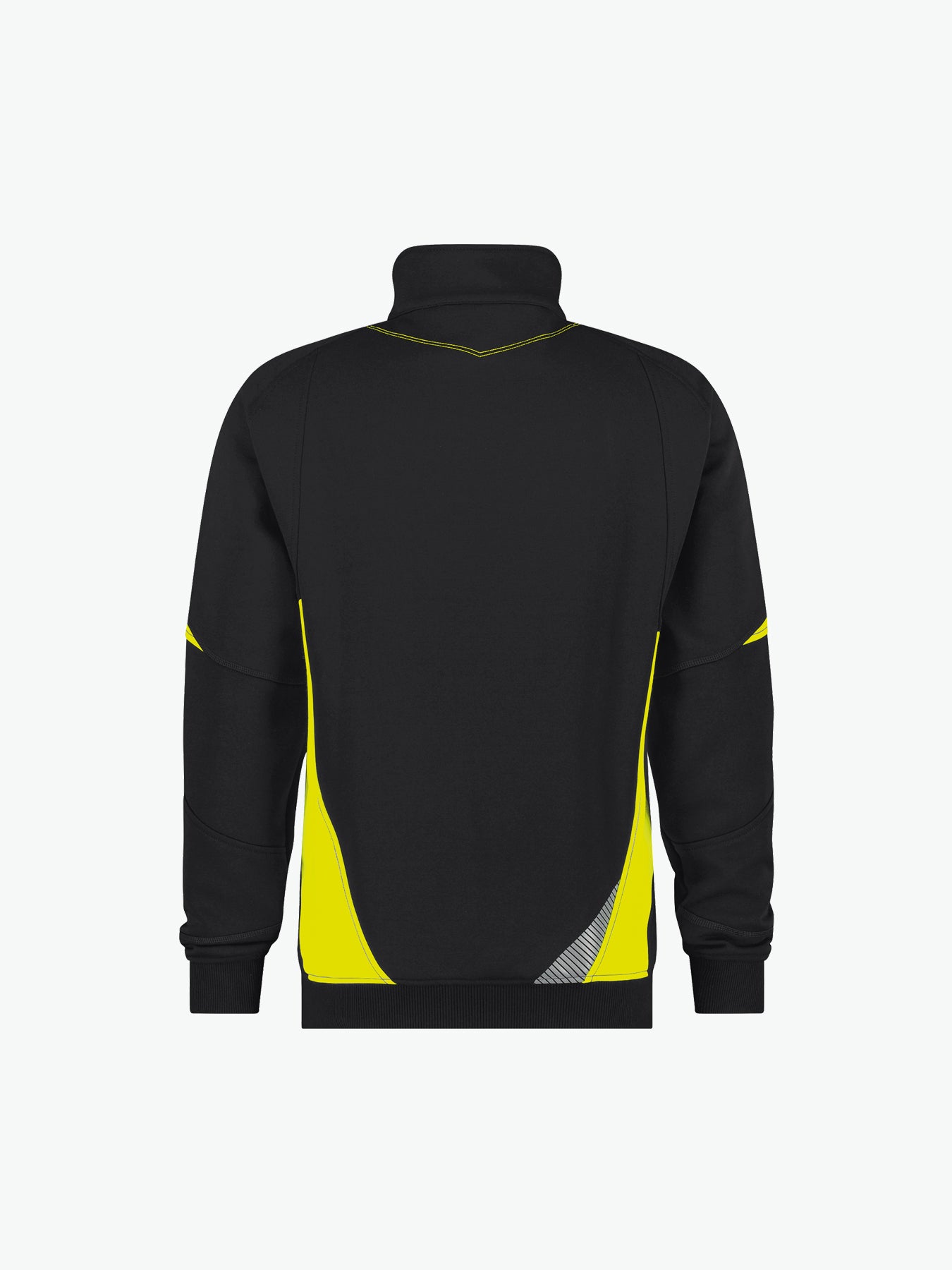 Dassy Aratu Sweater - Zwart/Fluogeel Werksweater Dassy