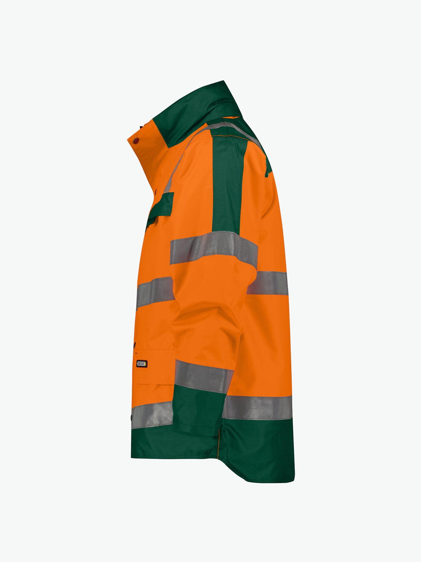 Dassy Atlantis Hogezichtbaarheidsparka - Fluo-Oranje/Flessengroen Werkjas HiVis Dassy