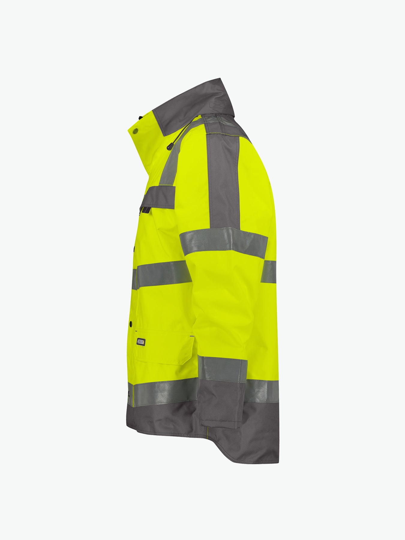 Dassy Atlantis Hogezichtbaarheidsparka - Fluogeel/Cementgrijs Werkjas HiVis Dassy