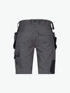 Dassy Aurax Holsterzakkenshort met stretch - Antracietgrijs/Zwart Korte Werkbroek Dassy
