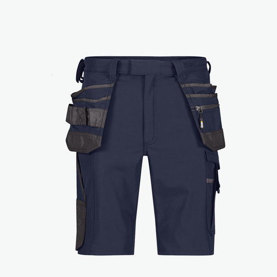 Dassy Aurax Holsterzakkenshort met stretch - Nachtblauw/Antracietgrijs Werkbroek Dassy