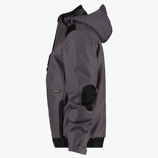 Dassy Austin Canvas winterjas - Antracietgrijs/Zwart Werkjas Dassy