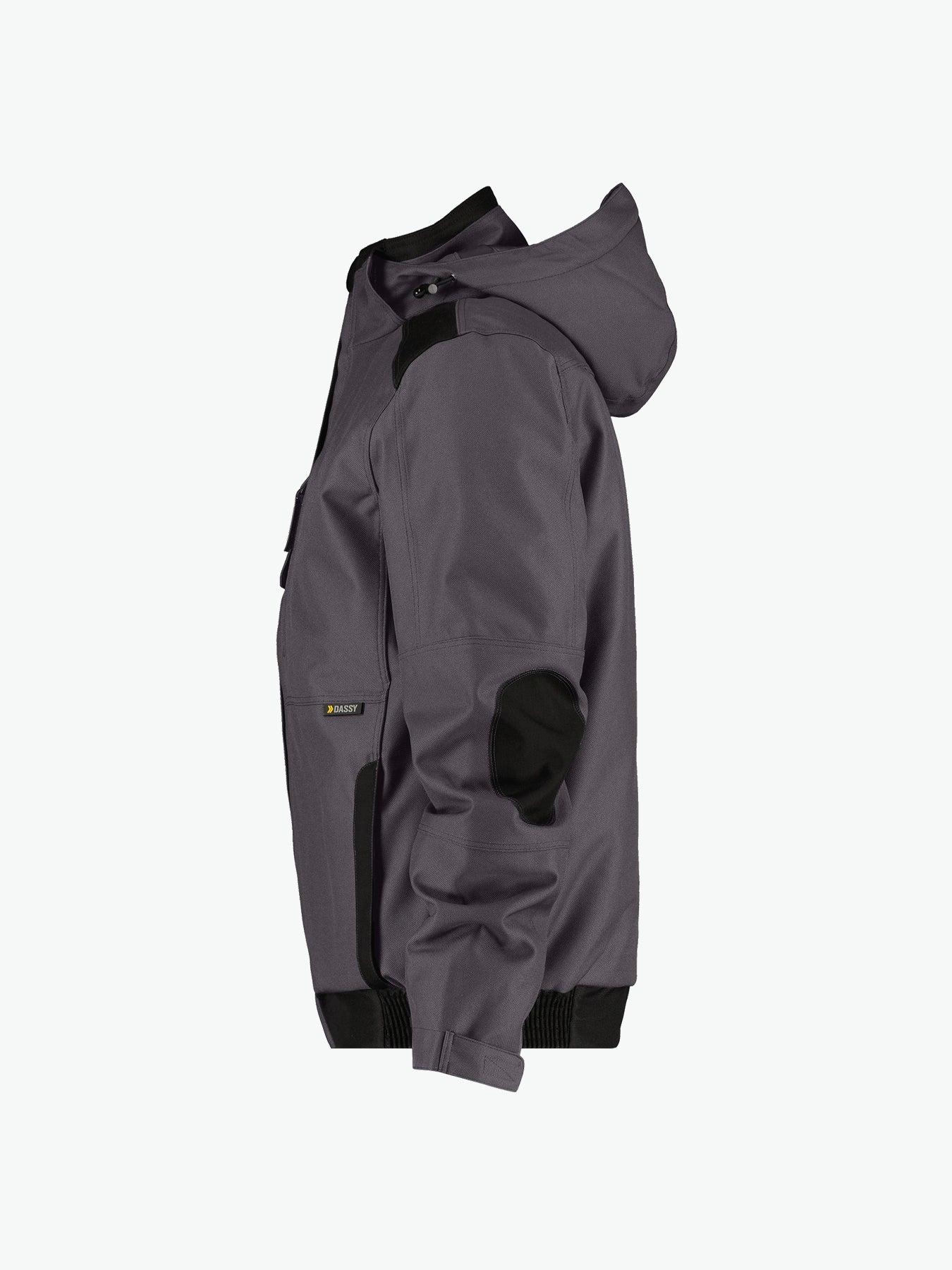Dassy Austin Canvas winterjas - Antracietgrijs/Zwart Werkjas Dassy