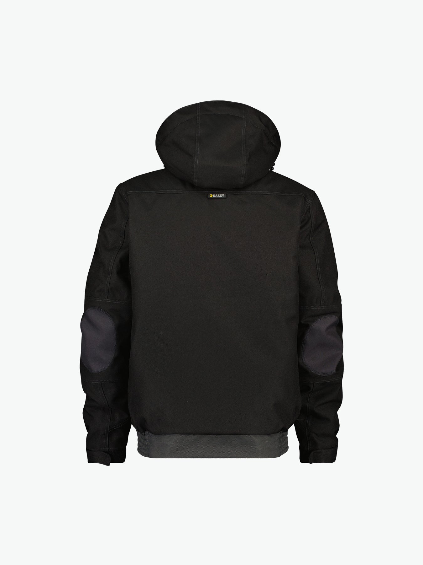 Dassy Austin Canvas winterjas - Zwart/Antracietgrijs Werkjas Dassy