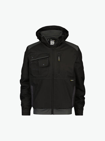 Dassy Austin Canvas winterjas - Zwart/Antracietgrijs Werkjas Dassy