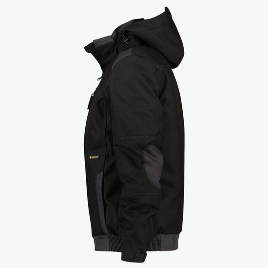 Dassy Austin Canvas winterjas - Zwart/Antracietgrijs Werkjas Dassy
