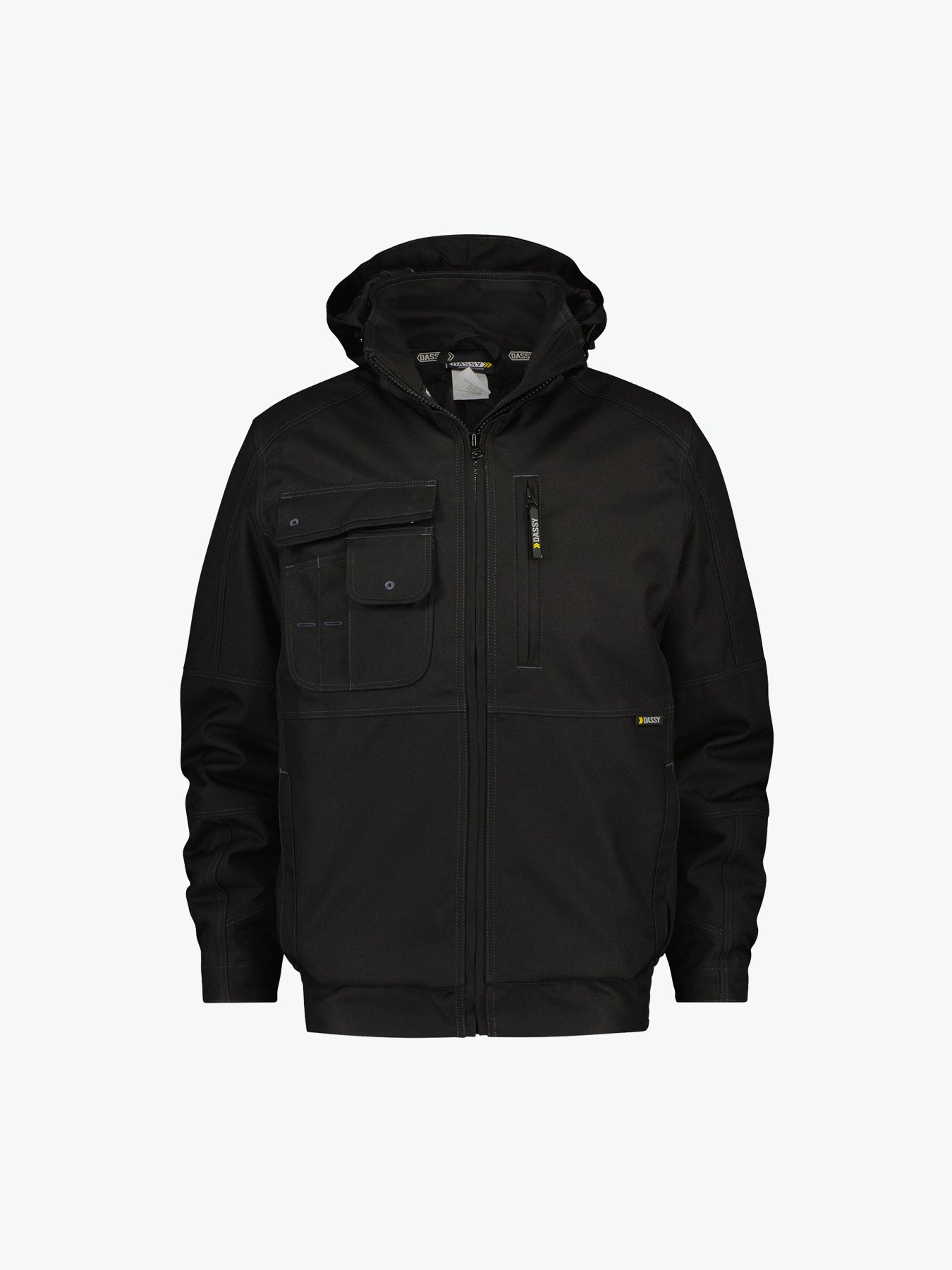 Dassy Austin Canvas winterjas - Zwart Werkjas Dassy