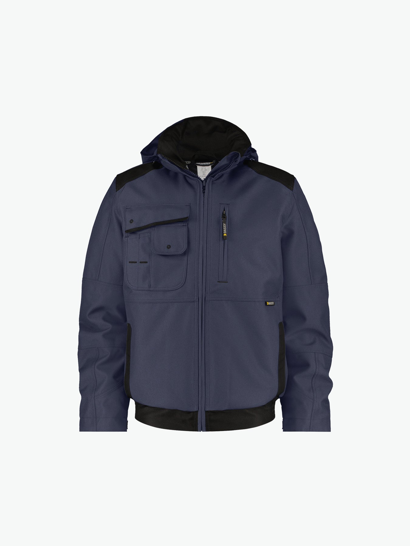 Dassy Austin Canvas winterjas - Nachtblauw/Zwart Werkjas Dassy
