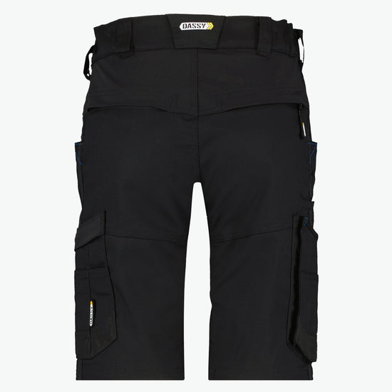 Dassy Axis Women Werkshort met stretch voor dames - Zwart Werkbroek Dames Dassy