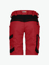 Dassy Axis Women Werkshort met stretch voor dames - Rood/Zwart Werkbroek Dames Dassy