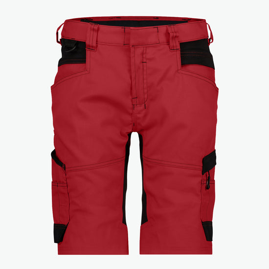 Dassy Axis Women Werkshort met stretch voor dames - Rood/Zwart Werkbroek Dames Dassy