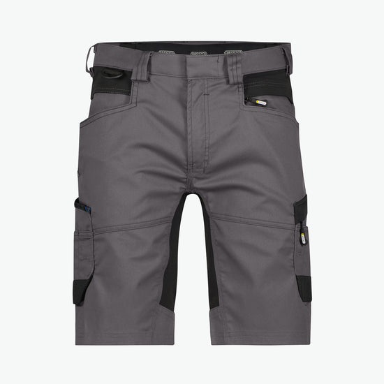 Dassy Axis Werkshort met stretch - Antracietgrijs/Zwart Werkbroek Dassy